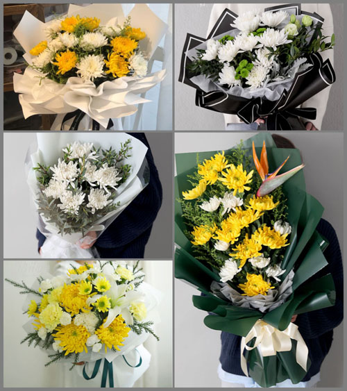 江苏扬州广陵区汤汪乡横沟村白事花束代送